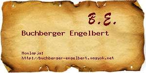 Buchberger Engelbert névjegykártya